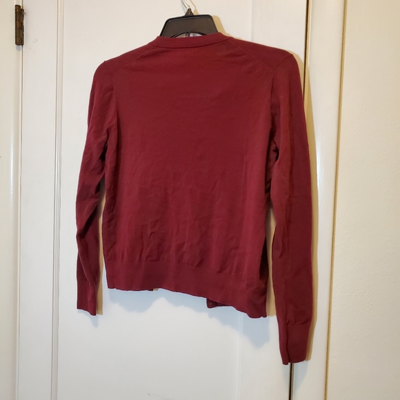 J. Crew maroon cotton cardigan - Picture 5 of 5